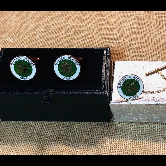 Cuffcrazy.com Other - US Army cuff links and tie tack NWOT